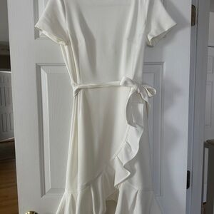 Calvin Klein Wrap White Dress
